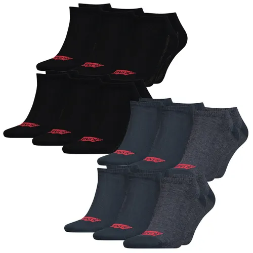 Levis Unisex Sneaker Sportsocken Low Cut Batwing Logo 6er 9er 12er Multipack