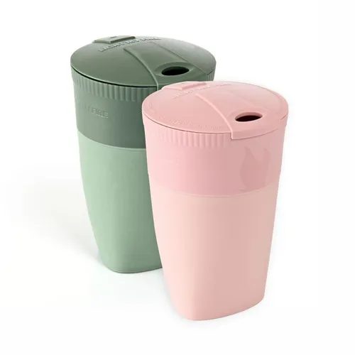 Light My Fire Pack-up-Cup BIO 2 Pack - Becher Dusty Pink / Sandy Green One Size
