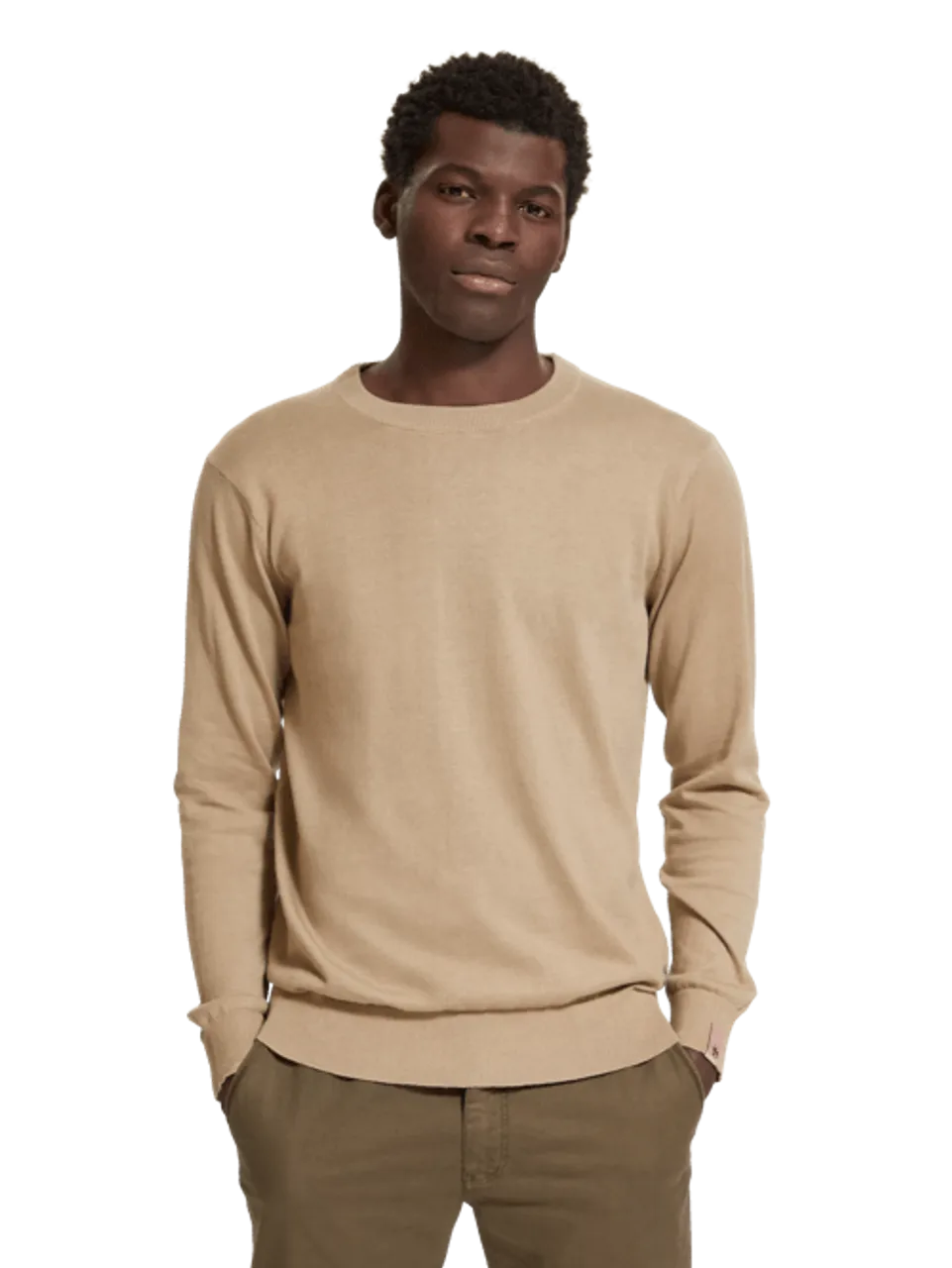 Linen-blended pullover sweater - Größe S - Multicolor - Mann - Pullover - Scotch & Soda