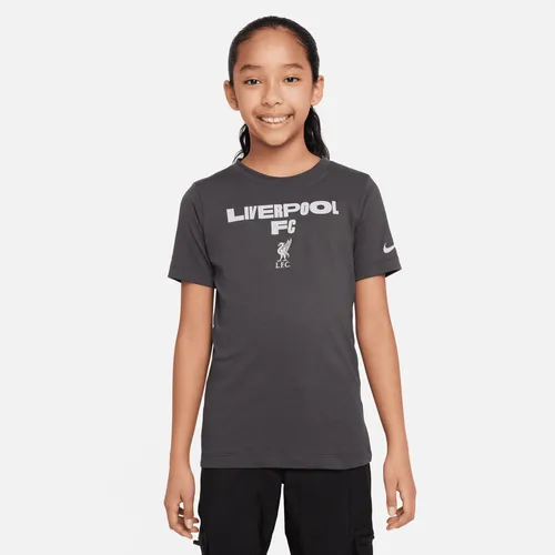 Liverpool FC Nike Fußball-T-Shirt für ältere Kinder - Grau