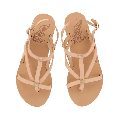Livia Flache Ledersandalen Ancient Greek Sandals
