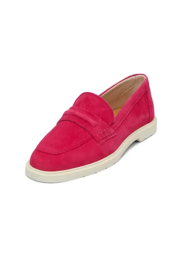 Loafer MARC O'POLO "aus weichem Velours-Ziegenleder" Gr. 38, rosa Damen Schuhe Slip ons
