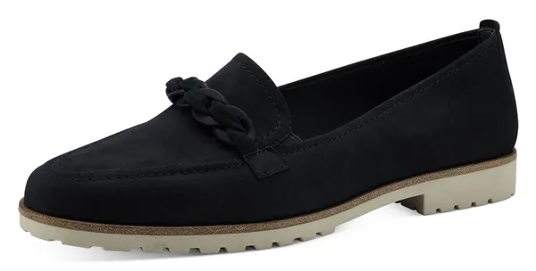 Loafer TAMARIS Gr. 40, blau (navy) Damen Schuhe Slip ons Chunky Slipper, Plateau Slipper mit seitlichen Stretcheinsätzen Bestseller
