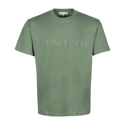 Logo-besticktes Baumwoll-T-Shirt JW Anderson