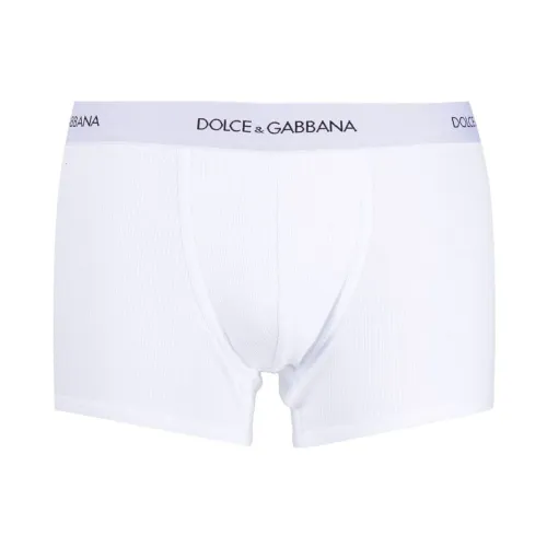 Logo-Bund Baumwoll-Boxershorts Dolce & Gabbana