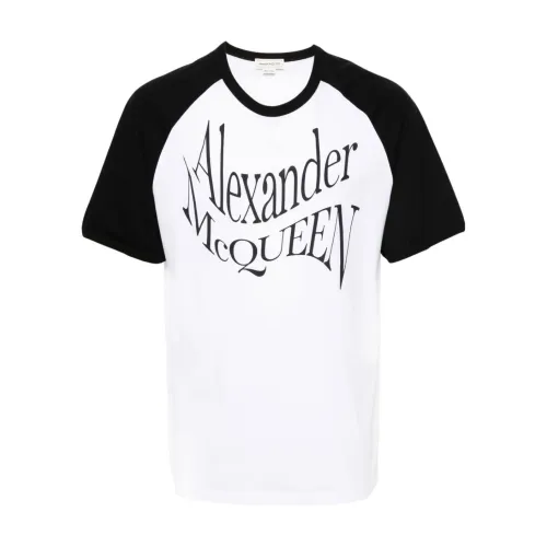 Logo Print Crew Neck T-shirts und Polos Alexander McQueen