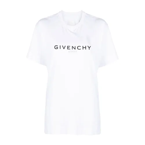 Logo Print Crew Neck T-shirts und Polos,Weiße T-Shirts und Polos Givenchy