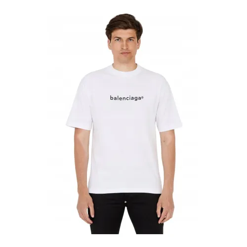 Logo Print T-Shirt - Weiß Balenciaga