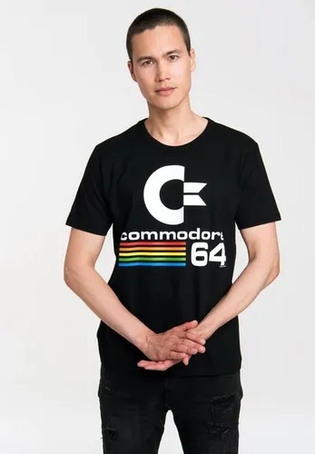 LOGOSHIRT T-Shirt Commodore C64 Logo mit C64-Print