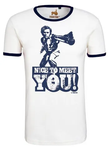 LOGOSHIRT T-Shirt Dirty Harry – Nice To Meet You mit coolem Print