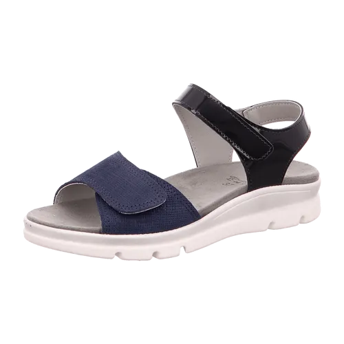 Longo Komfort Sandalette für Damen, blau