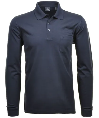 Longshirt RAGMAN Gr. 106, blau (marineblau) Herren Shirts Langarm