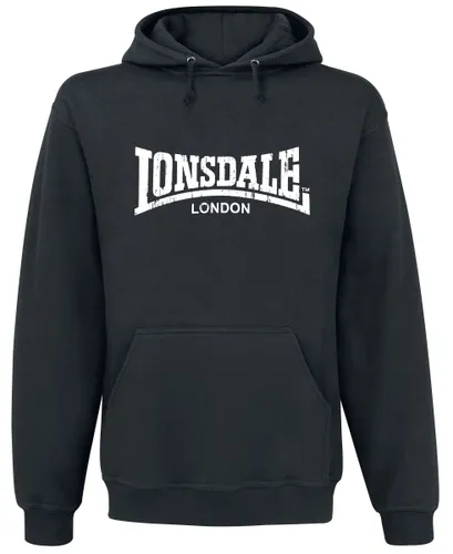 Lonsdale London Wolterton Kapuzenpullover schwarz in XXL
