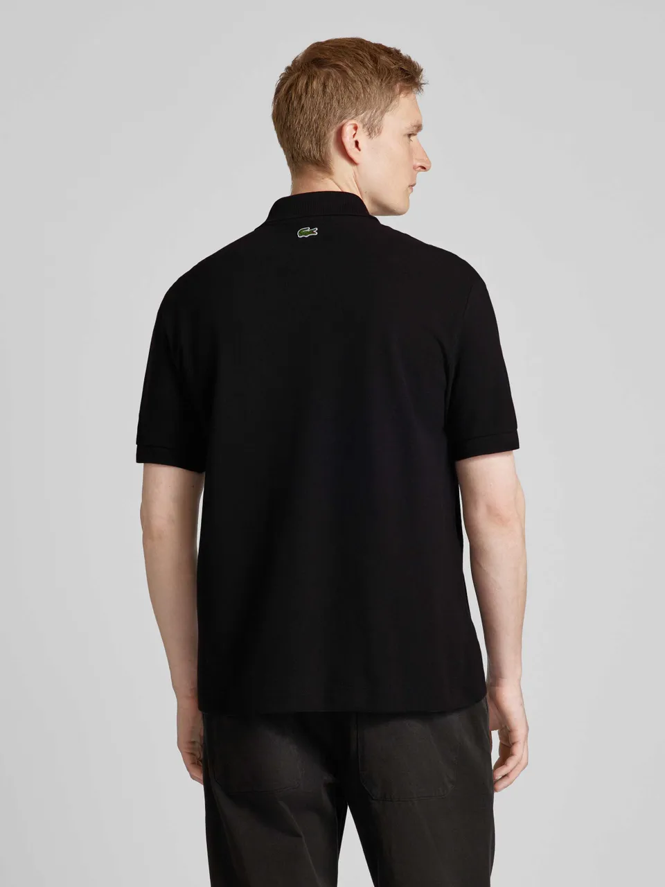 Loose Fit Poloshirt mit Logo-Patch