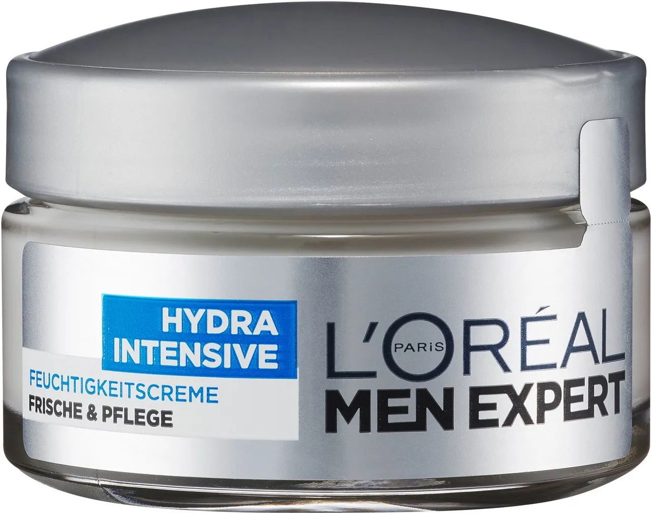 L'ORÉAL PARIS MEN EXPERT Feuchtigkeitscreme Hydra Intensive, für sensible Männerhaut, zieht schnell, ohne fetten ein