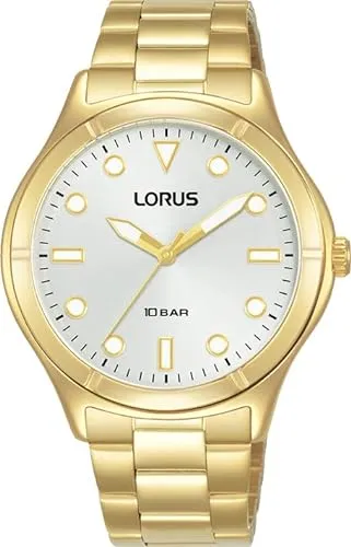 Lorus Damen Analog Quarz Uhr mit Metall Armband RG248VX9