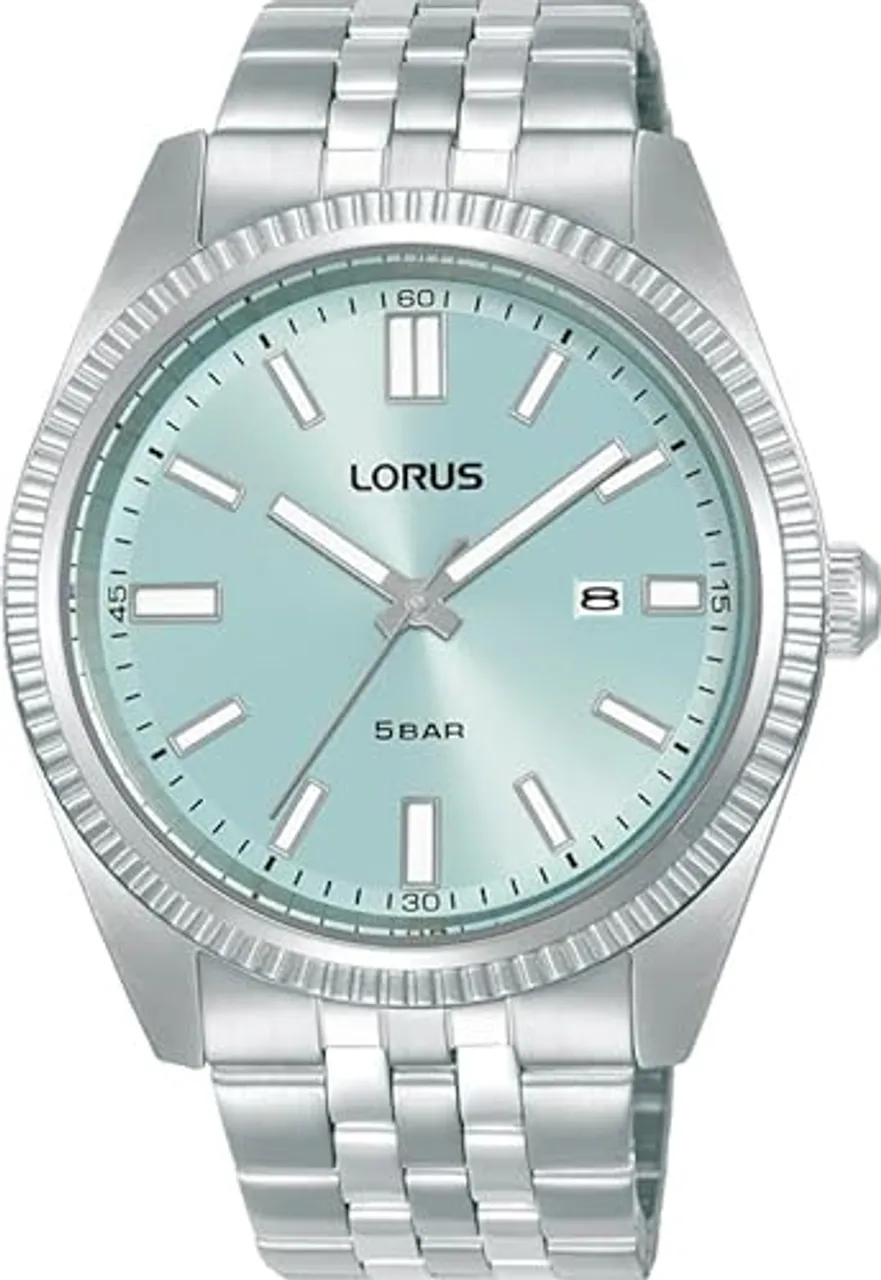 Lorus Herren Analog Quarz Uhr mit Edelstahl Armband RH969QX9