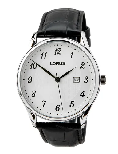 Lorus Herren Analog Quarz Uhr mit Leder Armband RH913PX9