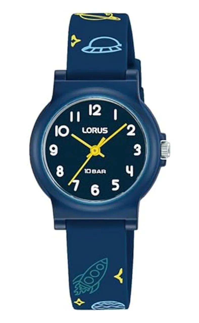 Lorus Jungen Analog Quarz Uhr mit Silikon Armband RRX37JX9