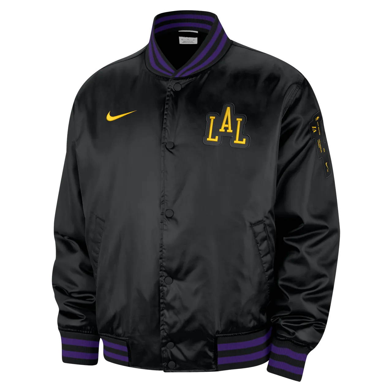 Los Angeles Lakers 2023/24 City Edition Nike NBA Jacke für Herren - Schwarz