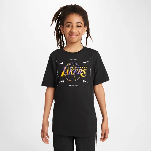 Los Angeles Lakers Nike NBA-Logo-T-Shirt für ältere Kinder (Jungen) - Schwarz