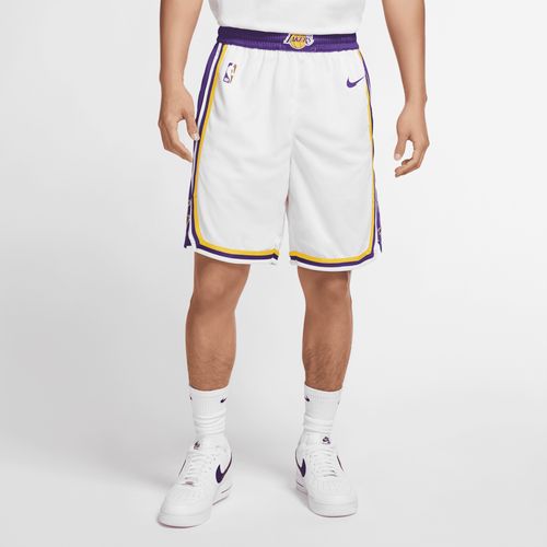 Los Angeles Lakers Nike NBA Swingman Shorts für Herren - Weiß