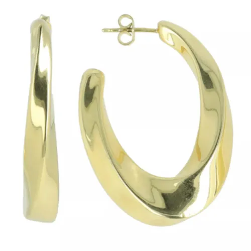 LOTT.gioielli Ohrringe - CL Earring Curved Creole M - Gr. unisize - in Gold - für Damen