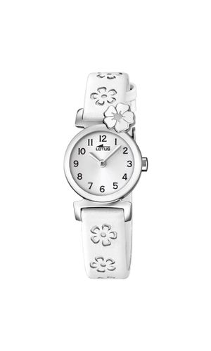 Lotus Mädchen Analoger Quarz Uhr mit Echtes Leder Armband
