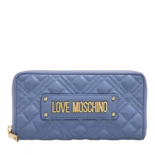 Love Moschino Portemonnaie - Portafogli Quilted Pu - Gr. unisize - in Blau - für Damen