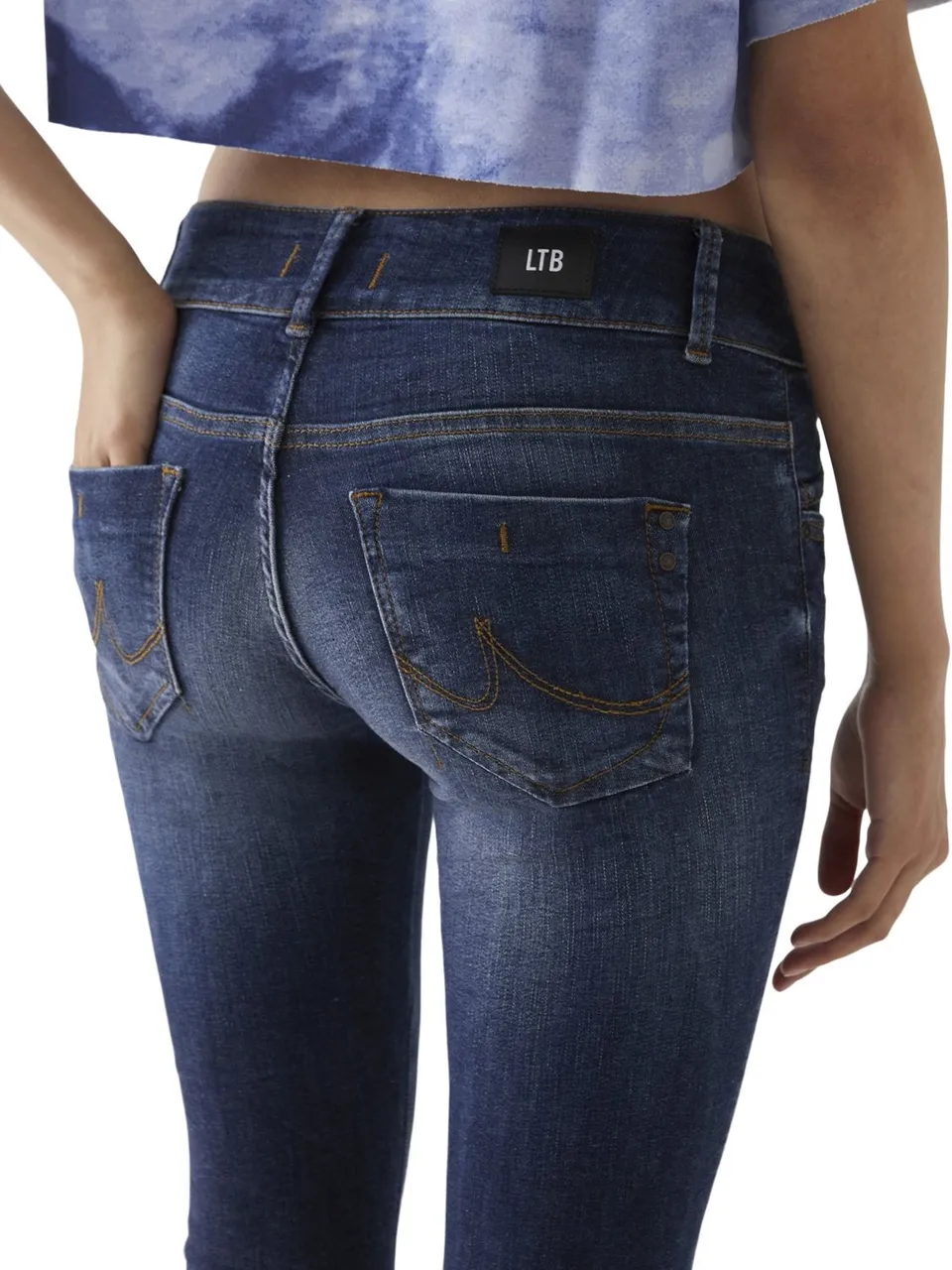 LTB Damen Jeans MOLLY M Super Slim Fit - Blau - Morava Undamaged Wash