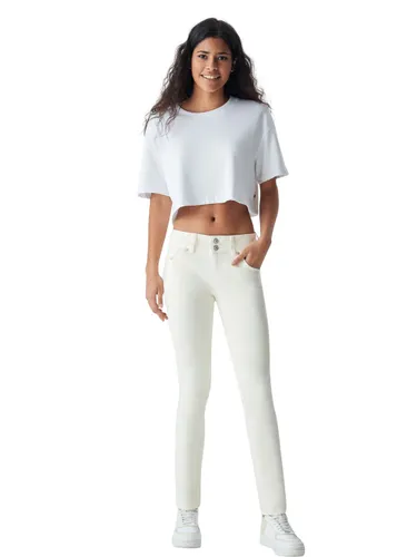 LTB Damen Jeans Molly M Super Slim Fit - Off White