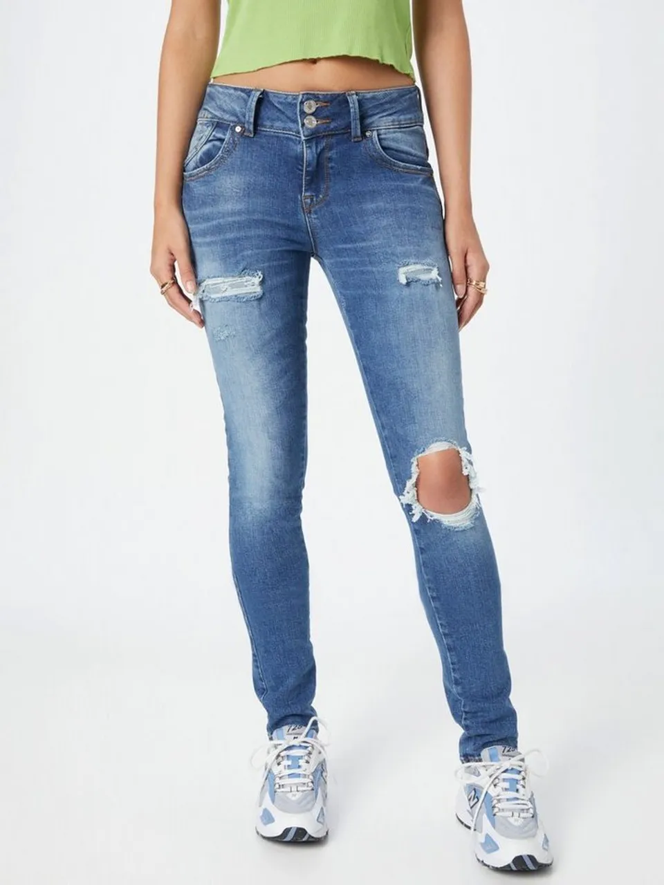 LTB Slim-fit-Jeans Molly (1-tlg) Patches, Weiteres Detail, Plain/ohne Details