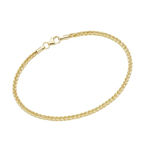 Luigi Merano - Armband Zopfkette, Gold 375 Armbänder & Armreife Gold Damen