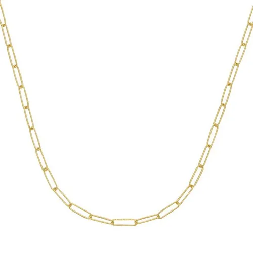 Luigi Merano Goldkette lange diamantierte Ankerglieder, Gold 585