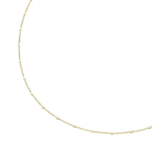 Luigi Merano - Kette Ankerkette massiv mit würfelförmigen Zwischenteilen, Gold 375 Ketten Gold Damen