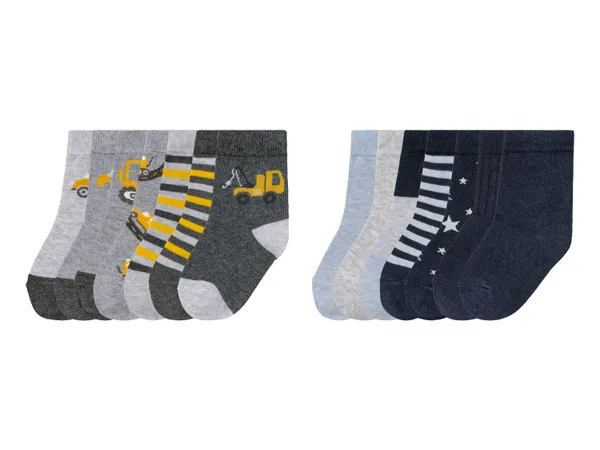 lupilu® Kleinkinder Socken, 7 Paar, hoher Bio-Baumwollanteil