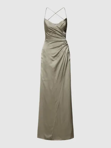 Luxuar Abendkleid mit gekreuzter Schnürung auf der Rückseite in Mint