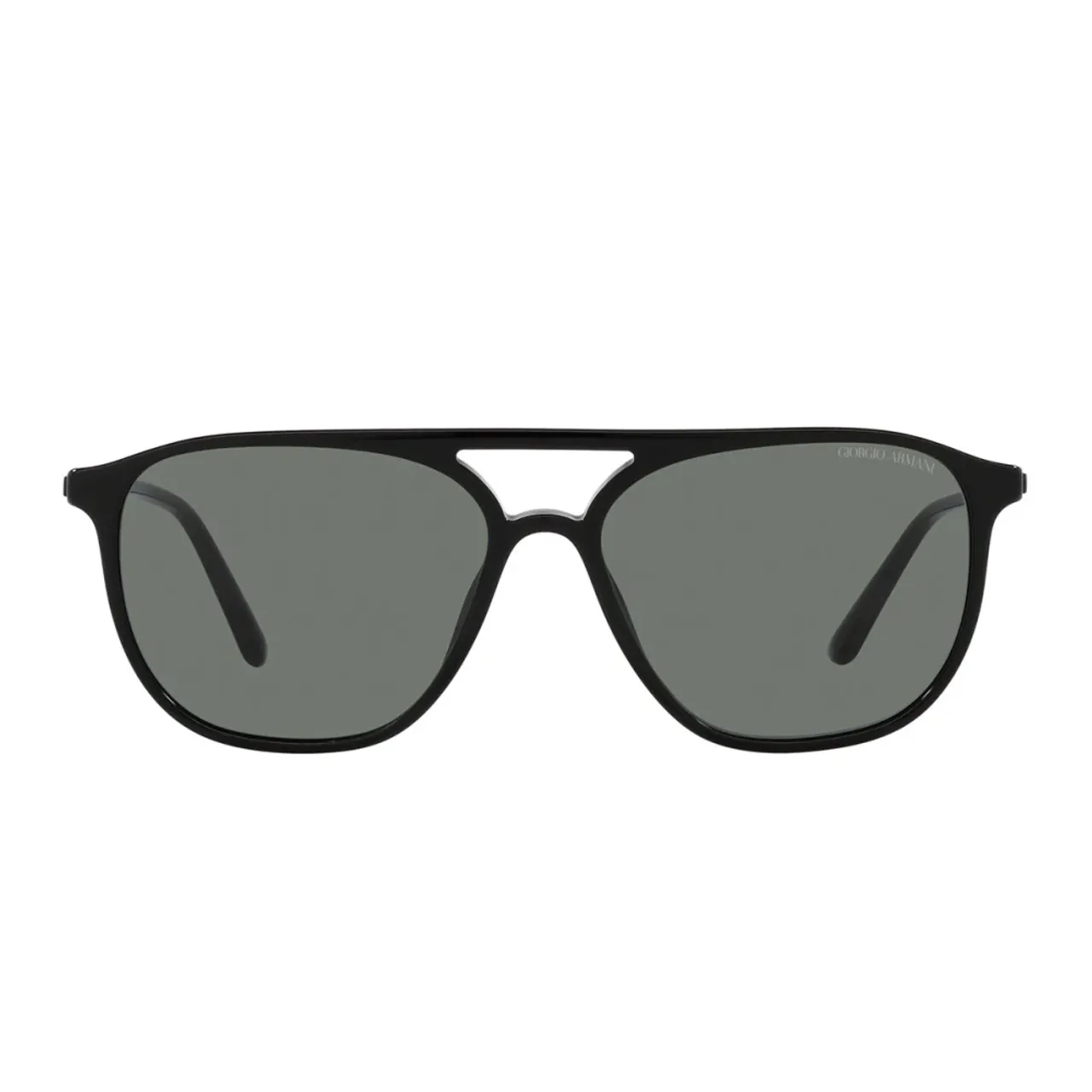 Luxuriöse Piloten-Sonnenbrille mit Grauen Gläsern Giorgio Armani