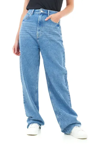M17 Damen, Mid Blue Womens Ladies Denim Jeans Straight Leg