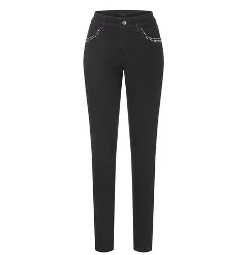 MAC Regular-fit-Jeans MELANIE PIPE, black-black