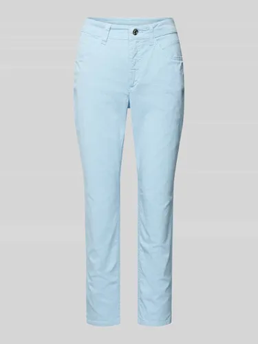 MAC Slim Fit Jeans in unifarbenem Design Modell 'MELANIE' in Hellblau