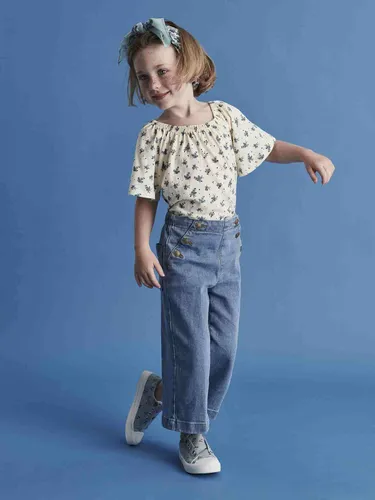 Mädchen Blusenshirt mit Recycling-Polyester