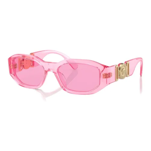 Mädchen-Sonnenbrille, Transparenter rosa Rahmen Versace
