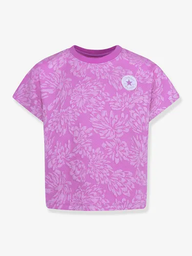 Mädchen T-Shirt mit Blumen CONVERSE pastell