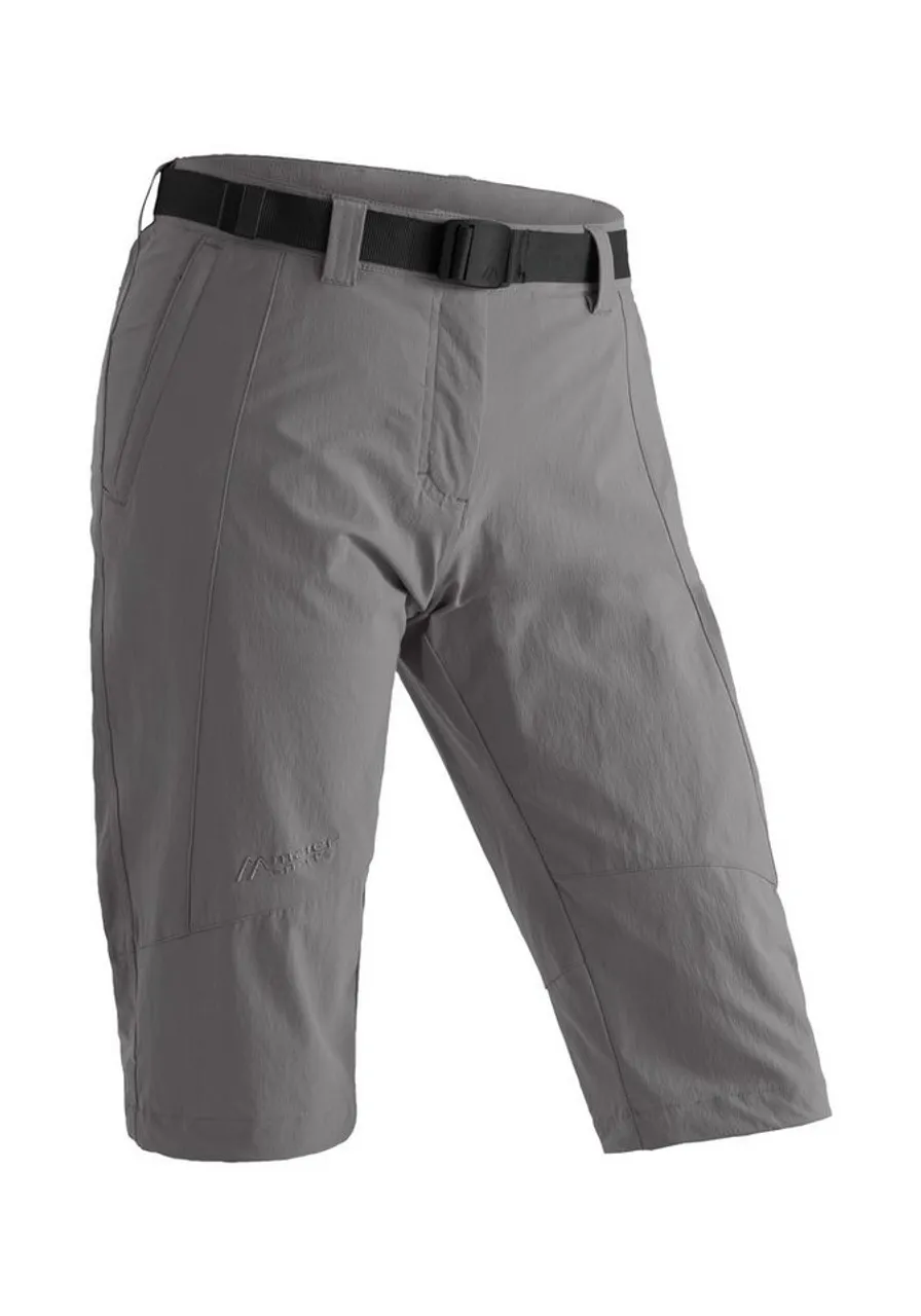 Maier Sports Caprihose Kluane Damen Shorts, kurze Wanderhose, Outdoorhose mit 2 Taschen, Regular Fit