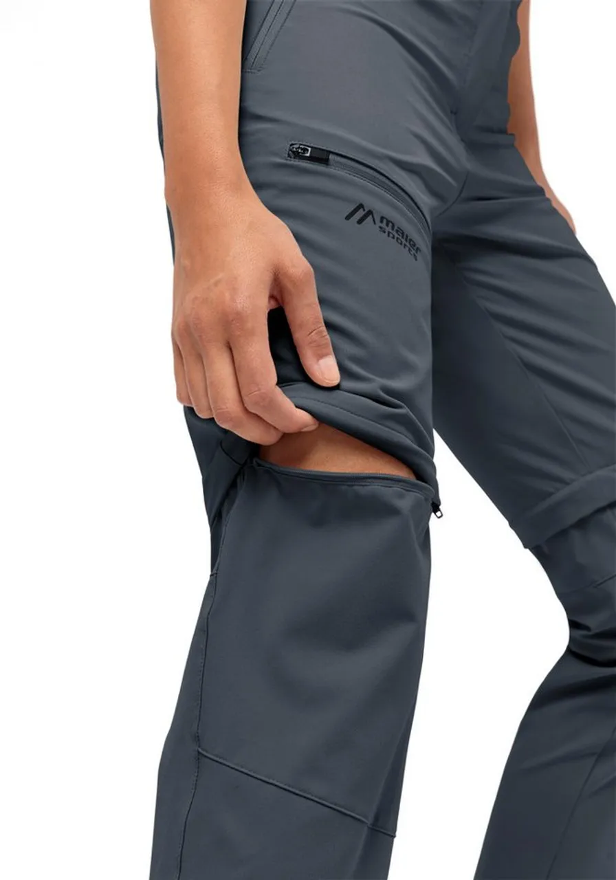 Maier Sports Outdoorhose Latit Zip Vario Damen zipp-off Wanderhose, elastische Funktionshose, 4 Taschen mit RV