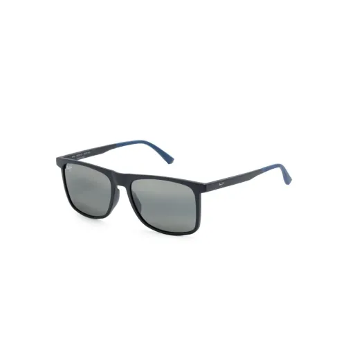 Makamae 619-03 Matte Blue Sunglasses Maui Jim