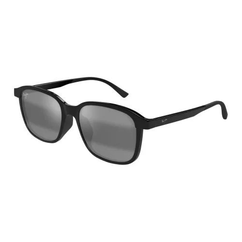 Makuahine AF 654-02 Shiny Black Sunglasses Maui Jim