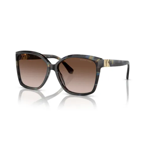 Malia Sonnenbrille in Pearld Blue/Brown Shaded Michael Kors