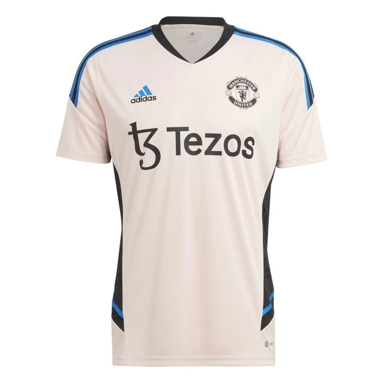 Manchester United Training T-Shirt Condivo 22 - Icey Pink/Blau/Schwarz